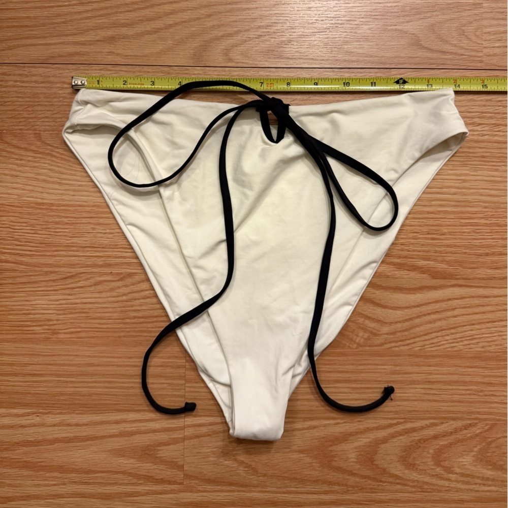L*Space Joy Bitsy Bikini Bottom In Cream Black - L — image 4 of 7